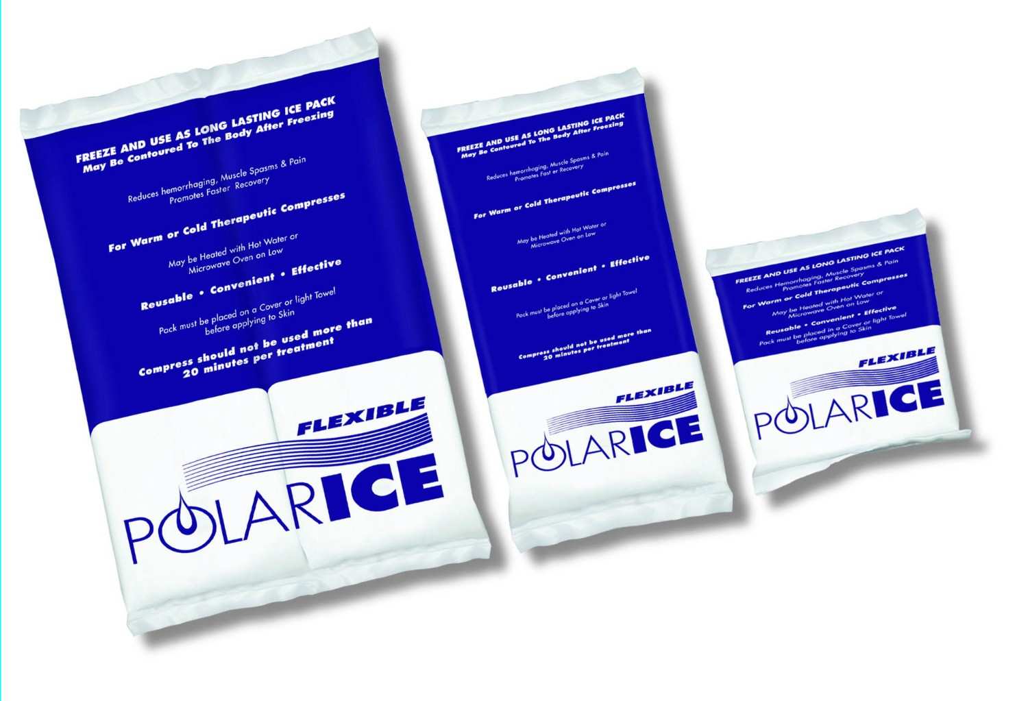Three Polar Ice Therapeutic Cold Compresses 