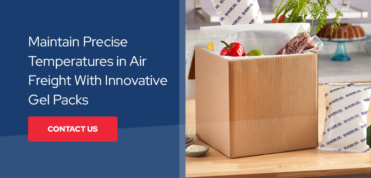 Maintain precise temperatures in air freight with our gel packs.